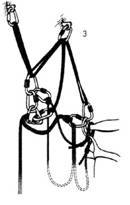 Спуск напарника с помощью реверсо