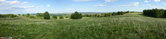Панорама Башкирских лугов
