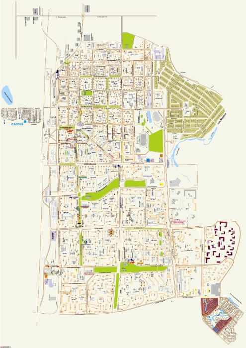 Карта г. Салават