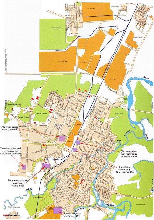 План города Стерлитамак