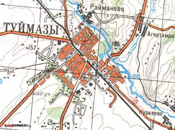 Карта г.Туймазы