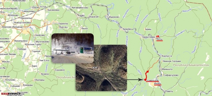 Санаторий Ассы. Карта схема проезда