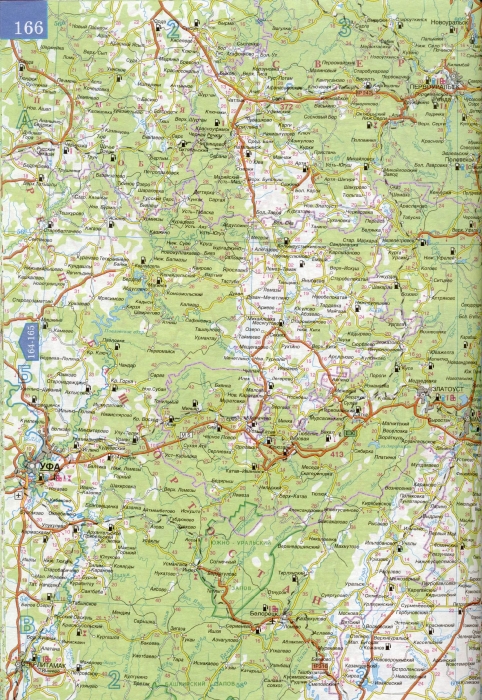 Атлас авто дорог восточной части Башкортостана