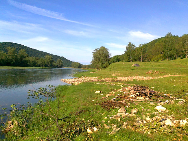 Река Зилим близ деревни Таш-асты