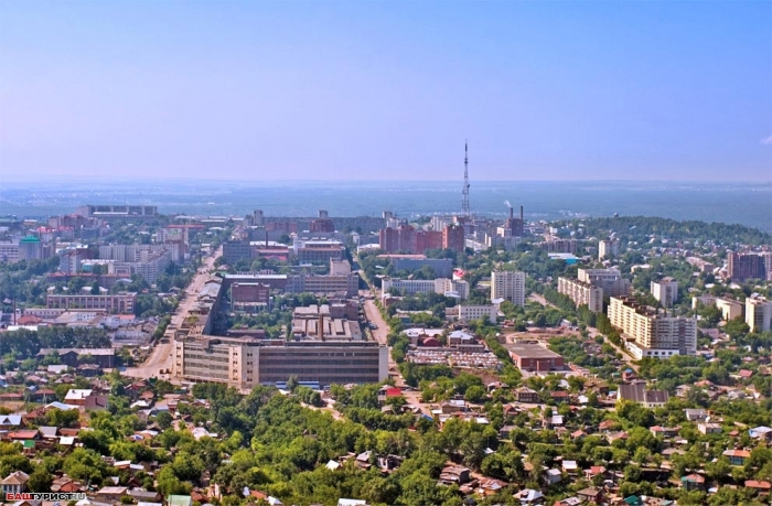 Уфа с высоты. Современная Уфа.