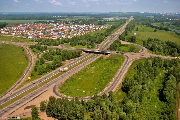 Уфа с высоты. Современная Уфа.