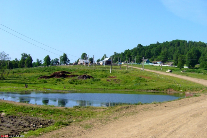Деревня Кургашла. В Гафурийском районе