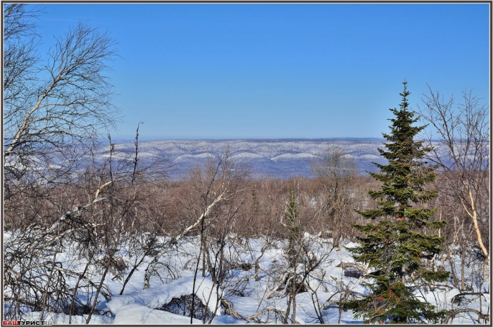 Вид Уральских гор. Аджигардак.