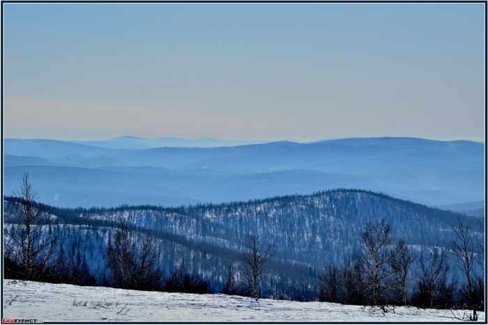 Вид Уральских гор. Аджигардак.